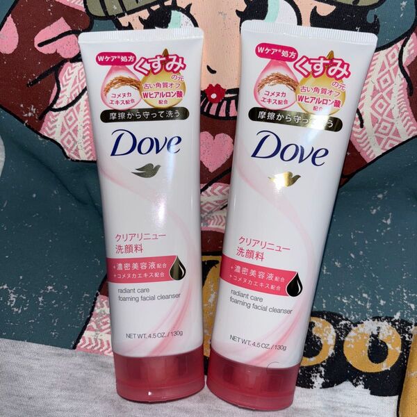 新品未開封 ダヴ Dove クリアニュー洗顔料ピンク 130g 2本セット