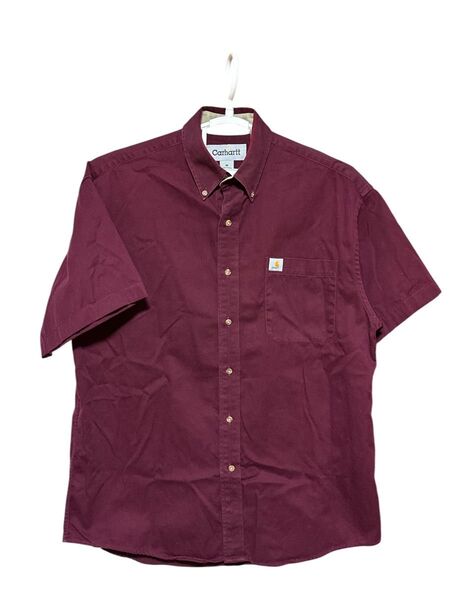 Carhartt 半袖シャツ Mサイズ ワインレッド カーハート