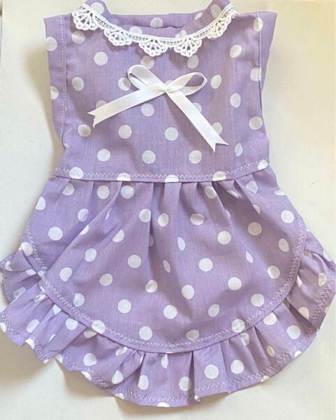 ハンドメイドペット服 犬服背丈:21cm胴回り:31cm (B45)夏用