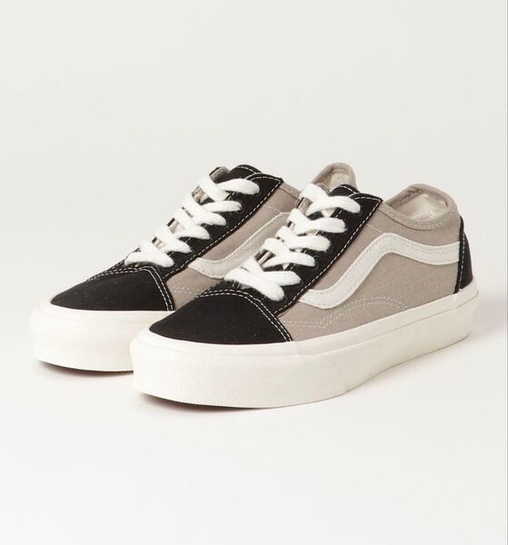 VANS ヴァンズ OLD SKOOL TAPERED オールドスクールテーパード バイカラー ベージュ ブラック スニーカー
