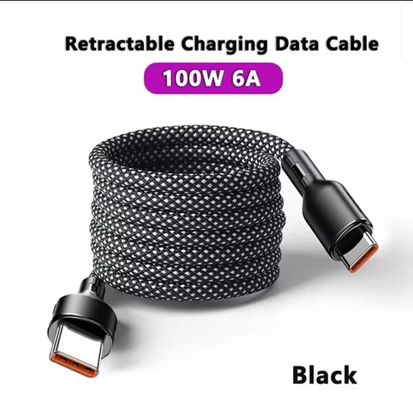 USB TypeC to C マグネットケーブル 1m / 100W対応 2つセット