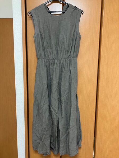 ミラオーウェン ロングワンピース Free Size グレー