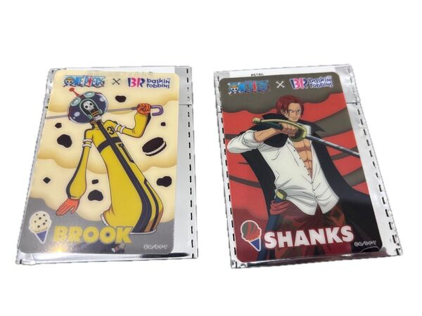 31 ワンピース×サーティワン オリジナルコレクションカード 2枚 ブルック シャンクス