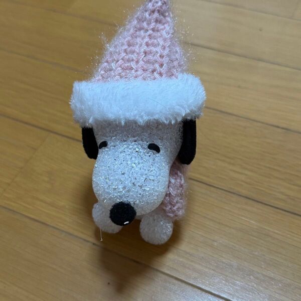 PEANUTS Christmas EVA LightピンクSnoopy スヌーピー サンタ マスコット クリスマス