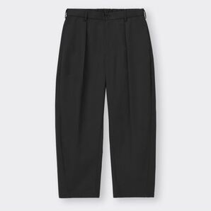 カーブタックパンツ GU ブラック 黒 M パンツ スラックス ボトムス