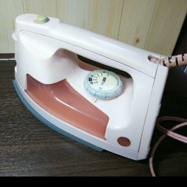 ジャンク品 小泉成器 スチームアイロン ピンク