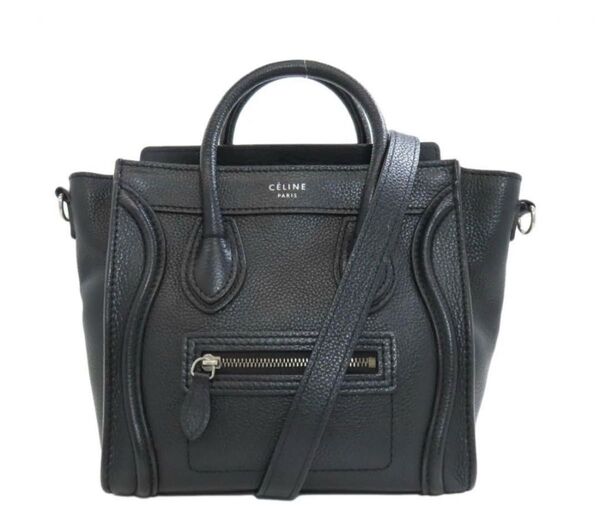 CELINE セリーヌ ラゲージ ナノ ショルダーバッグ 黒