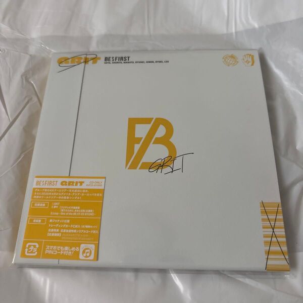 CD Only盤 (初回 トレカ無し シリアル無し BE:FIRST CD GRIT 夢中 BEFIRST ビーファースト