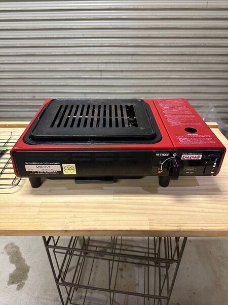 タイガー カセットコンロ じゅんじゅん亭 CKE-1701 レッド