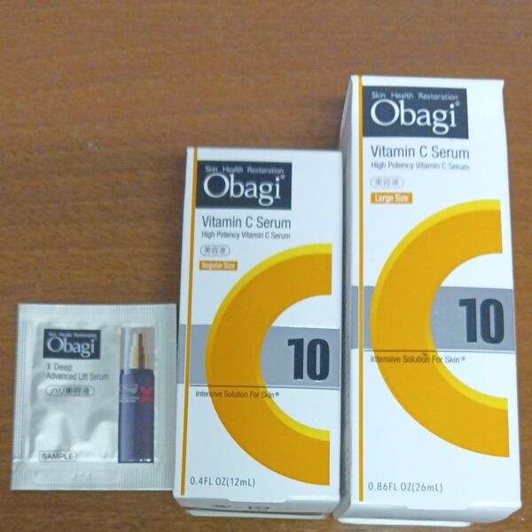 Obagi 美容液、オバジCセラム 26ml、12ml、2点セット、オマケ付き、美容液サンプル