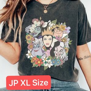ヴィランズ 悪役 キャラクター Tシャツ マレフィセント ハートの女王 アースラ クルエラ Tシャツ プリント