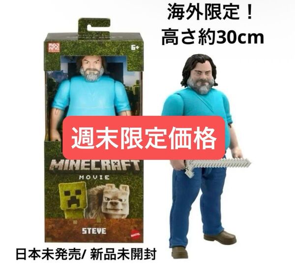 海外限定 新品 マインクラフト スティーブ Steve フィギュア マイクラ映画 アクションフィギュア フィギュア