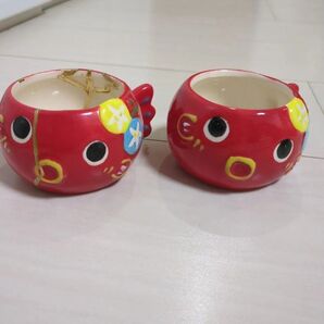 金魚 陶器 カップ 金継ぎ 2個セット マグカップ
