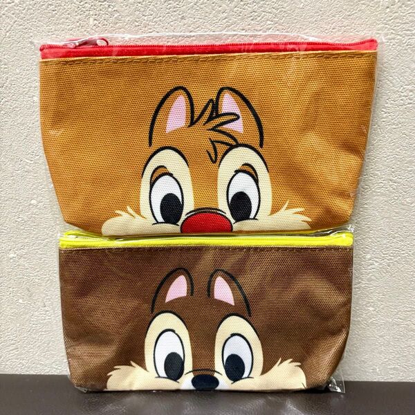 【新品・未使用】 チップとデール ポーチ 2点セット ディズニー