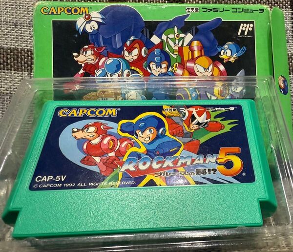 ファミコン ロックマン5 ブルースの罠 箱ソフトのみ