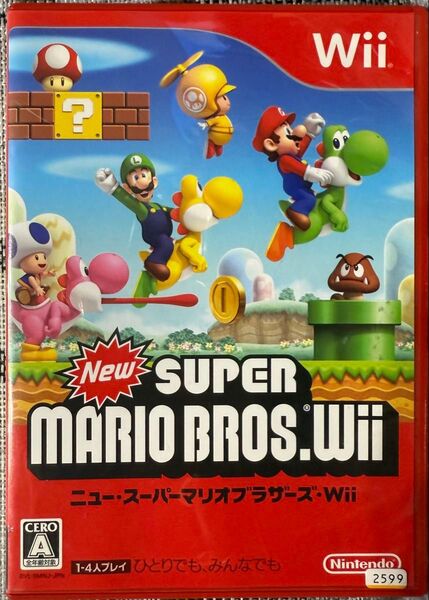 【ソフトなし】 Wii ニュースーパーマリオブラザーズWii 箱説明書のみ 空箱 外箱