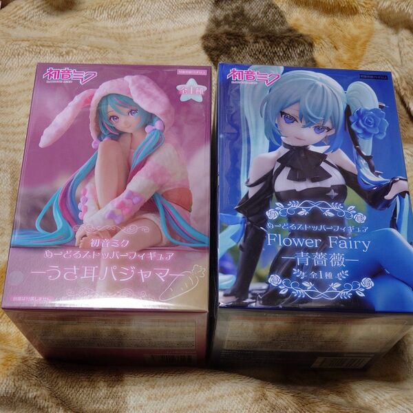 初音ミク ぬーどるストッパーフィギュア うさ耳パジャマ 青薔薇 プライズフィギュア 美少女系 ボカロ