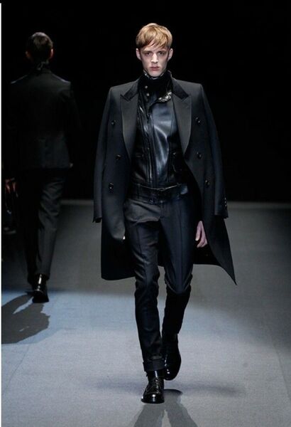 GUCCI ダブルロングコート 2013aw ブラック メンズ