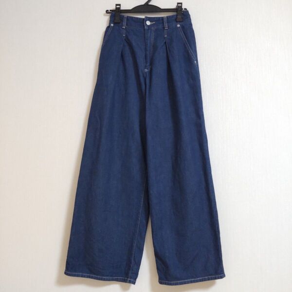 GUデニムパンツ Sサイズ ネイビー 紺色