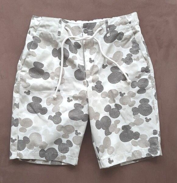 東京ディズニーリゾート ハーフパンツ ミッキー 迷彩柄 Mサイズ
