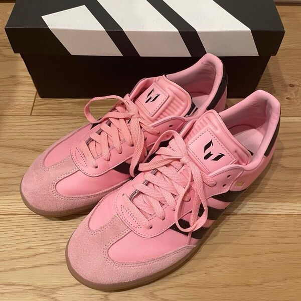 【即決可】adidas アディダス sanba サンバ メッシ massi スニーカー ピンク 27.5cm