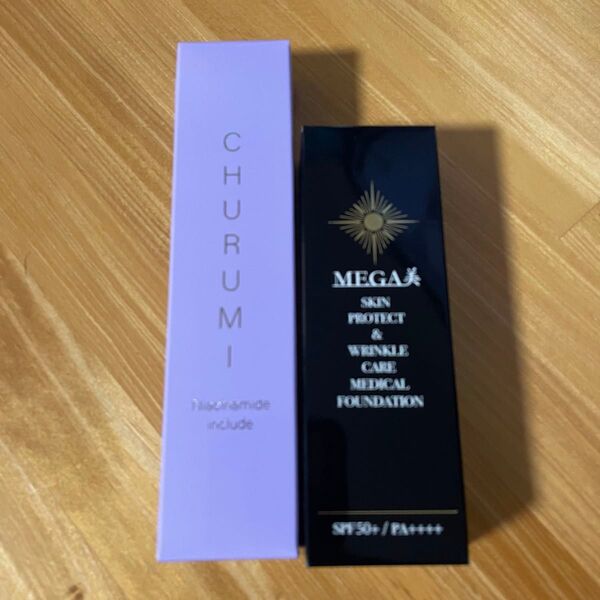 CHURUMI 薬用リンクルホワイトクリーム MEGA美 2点セット