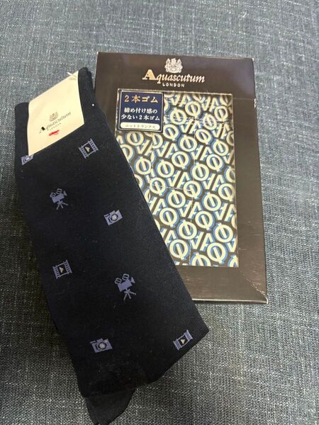 【ブランド】アクアスキュータム Aquascutum LONDOニットトランクス &メンズソックス