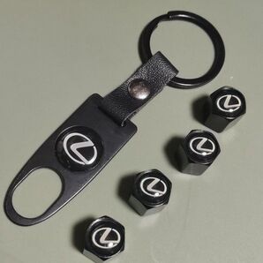 レクサス 高品質 エアバルブキャップ&工具タイプキーホルダーセット。通常900円の所在庫限り激安価格。値引き交渉不可。