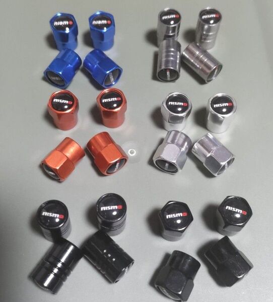 日産ニスモ エアーバルブキャップ4個1台分価格。8個2台分価格1000円ご希望の商品を選択お願いいたします。