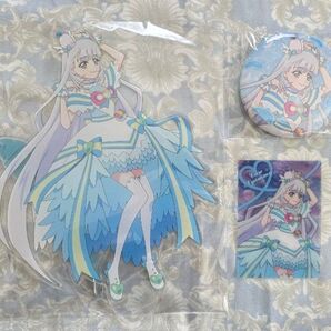 わんだふるぷりきゅあ! わんだふる袋 キュアニャミー ビッグアクリルスタンド 缶バッジ カード セット