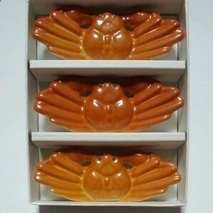 新品未使用品 可愛いカニの箸置き 3個セット