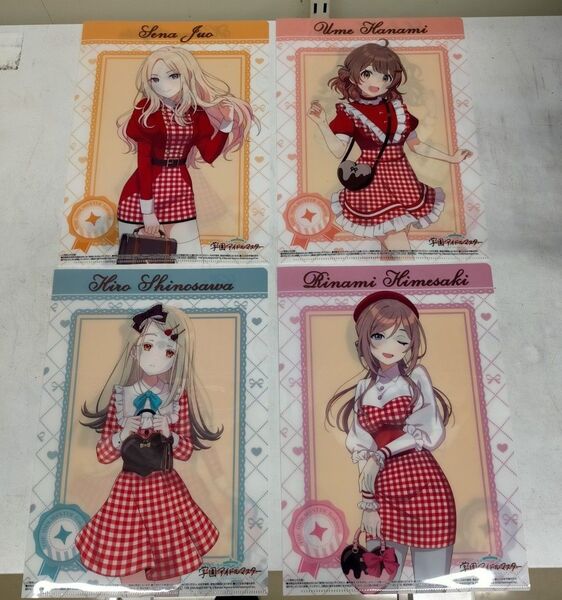 学園アイドルマスター 学マス ローソン限定 クリアファイル 4枚