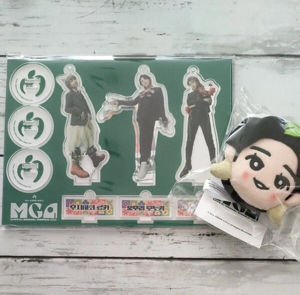 ミセスグリーンアップル ソウルコン 韓国 大森元貴 ぬいぐるみ キーリング アクリルスタンド フォトカード付き