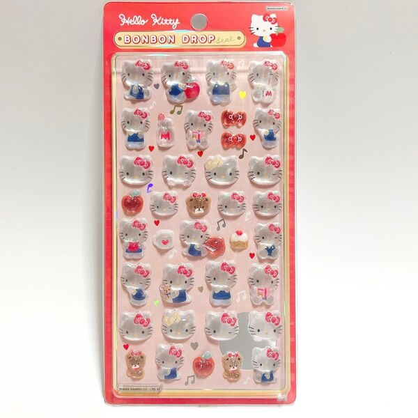 ボンボンドロップシール キティ サンリオ シール デコ Hellokitty ハローキティ 立体シール 可愛い サンスター文具