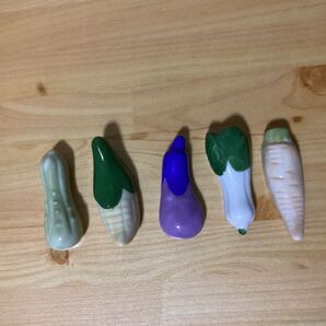 箸置き 5点セット 野菜 陶器