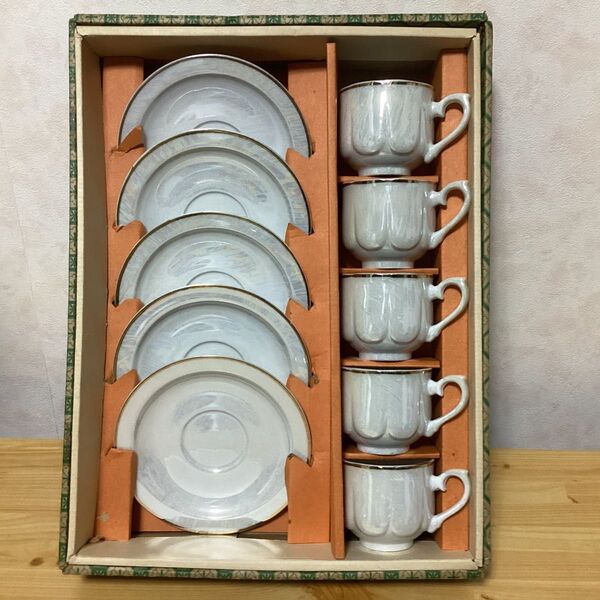 昭和レトロ Pearl カップ&ソーサー 5客セット
