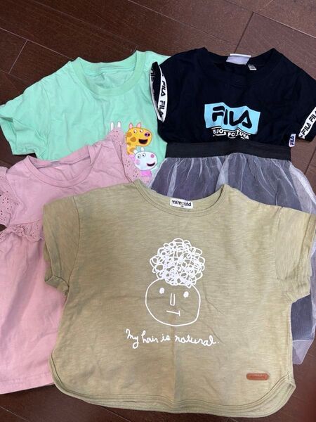 100センチ 子供服まとめ売り 女の子 FILA mimarand PeppaPig 女の子夏服