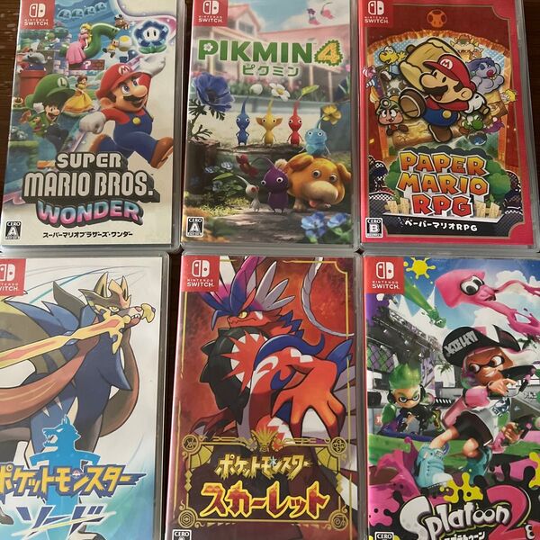 Nintendo Switch ソフト ポケットモンスター スカーレット マリオ ピクミン4まとめ売り