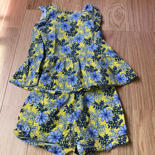 美品 サマンサモスモス 100サイズ セットアップ 女の子 タンクトップ 半ズボン 花柄
