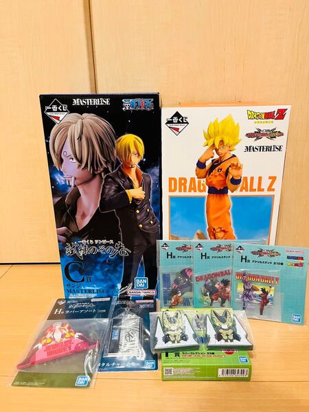 一番くじ ドラゴンボール C賞 孫悟空 ワンピース サンジ フィギュア MASTERLISE