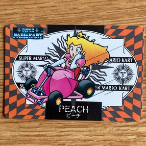 1993年製スーパーマリオカート バンプレカード ピーチ姫