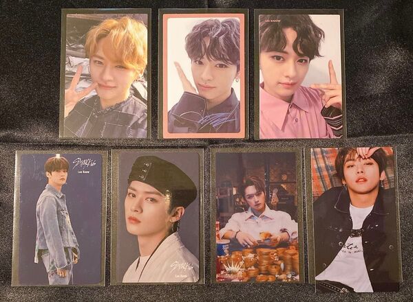 Stray Kids リノ 封入 特典 トレカ 7枚 Lee Know TOP IamNOT Iamyou ALL IN