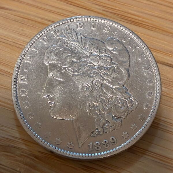 〈本物の銀貨です〉アメリカ モルガンダラー 1ドル銀貨 1889