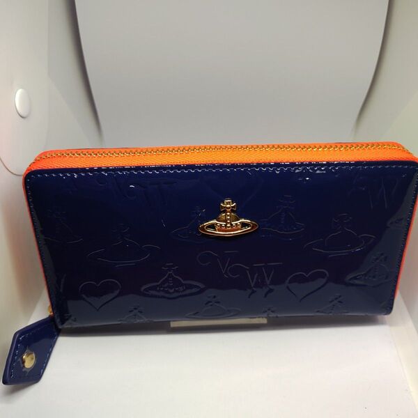 355青ヴィヴィアンウエストウッド Vivienne Westwood 長財布 新品未使用アウトレット ラウンドファスナー
