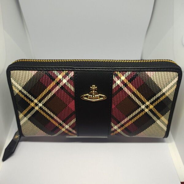 356黒ヴィヴィアンウエストウッド Vivienne Westwood 長財布 新品未使用アウトレット ラウンドファスナー