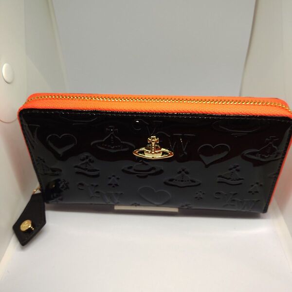 355黒ヴィヴィアンウエストウッドエメナル Vivienne Westwood 長財布 新品未使用アウトレット