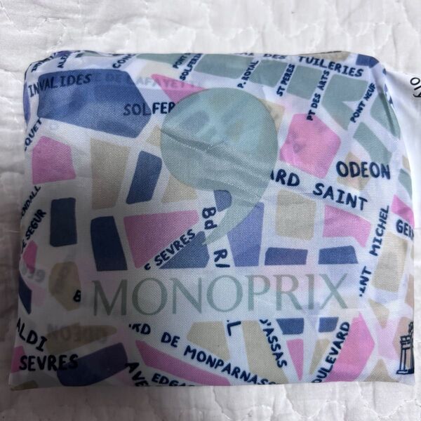 新品 フランススーパーマーケット モノプリ MONOPRIX エコバッグ トートバッグ かばん 旅行サブバッグ