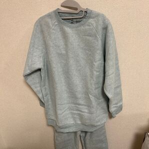 無印良品 ルームウェア セット ブルー 起毛