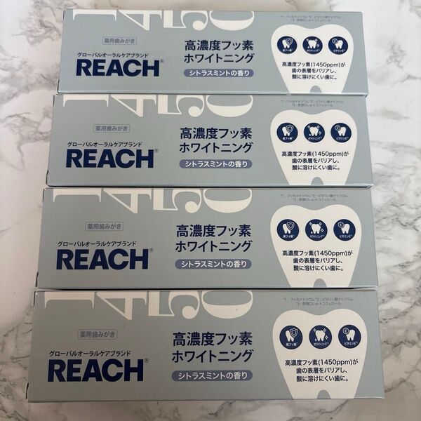 REACH 高濃度フッ素ホワイトニング120g×4