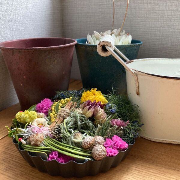 ボックスフラワー(ドライフラワー)ハンドメイド